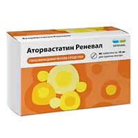 Аторвастатин Реневал таб п.п.о. 10мг N90