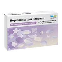 Норфлоксацин Реневал таб п.п.о. 400мг N10