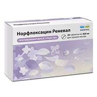 Норфлоксацин Реневал таб п.п.о. 400мг N20