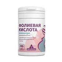 ФОЛИЕВАЯ КИСЛОТА Максимум Miopharm таблетки п/о 200мг N200