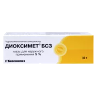 ДИОКСИМЕТ БСЗ мазь д/наружн пр 5% 30г N1