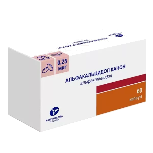 Альфакальцидол Канон капс 1мкг N60