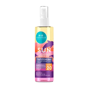 Bio Cosmetolog Professional Гиалуроновый солнцезащитный спрей SPF20 190мл