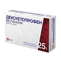 Декскетопрофен Велфарм таб п.п.о. 25мг N10
