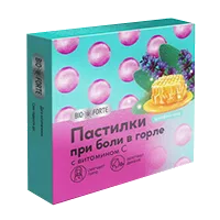 BioForte Пастилки при боли в горле Липа-Мёд N9