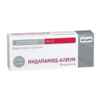 Индапамид-АЛИУМ таб п.п.о. 2,5мг N30