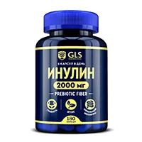 GLS ИНУЛИН 2000 Prebiotic Fiber капсулы 370мг N180