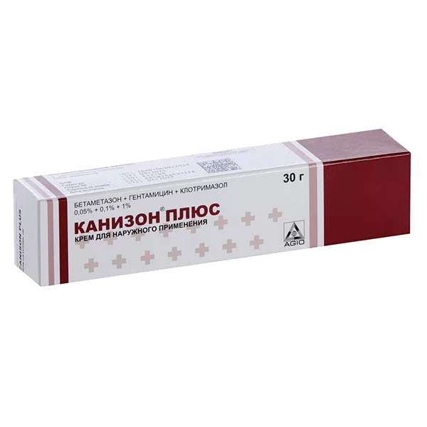 Канизон плюс 0,05%+0,1%+1% крем д/наружн пр 30г N1