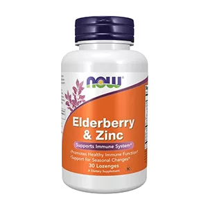 NOW Бузина и Цинк Elderberry & Zinc таблетки жев 2700мг N30