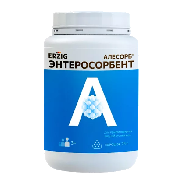 АЛЕСОРБ 3+ Энтеросорбент Erzig порошок д/суспензии д/приёма внутрь 25г N1