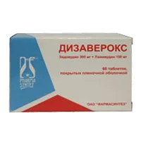Дизаверокс таб п.п.о. 300мг 150мг N60