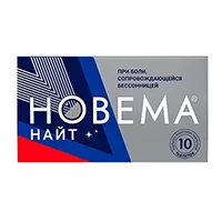 НОВЕМА НАЙТ таб п.п.о. 25мг 220мг N10