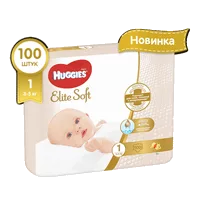 Подгузники детские Huggies Elite Soft р.1 (3-5кг) N100