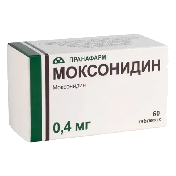 Моксонидин таб п.п.о. 0,4мг N60