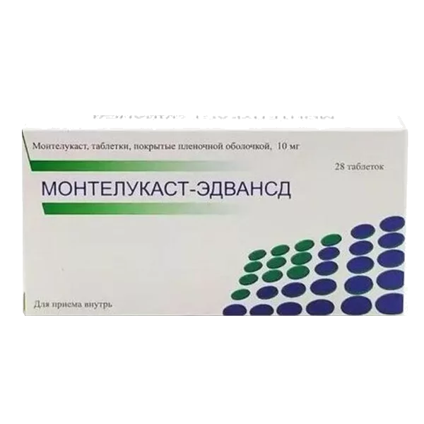 Монтелукаст-Эдвансд таб п.п.о. 10мг N28