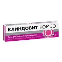 Клиндовит Комбо гель д/наружн пр 50мг 1% 15г N1