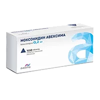 МОКСОНИДИН АВЕКСИМА таб п.п.о. 0,2мг N100