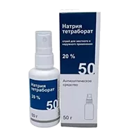 Натрия тетраборат спр д/местн и наружн пр 20% 50г N1