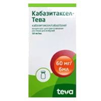 Кабазитаксел-Тева конц д/р-ра д/инф 1% 6мл N1