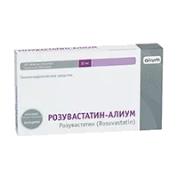 РОЗУВАСТАТИН-АЛИУМ таб п.п.о. 10мг N120
