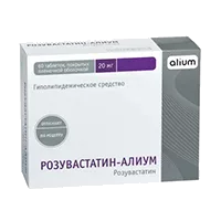 РОЗУВАСТАТИН-АЛИУМ таб п.п.о. 20мг N60