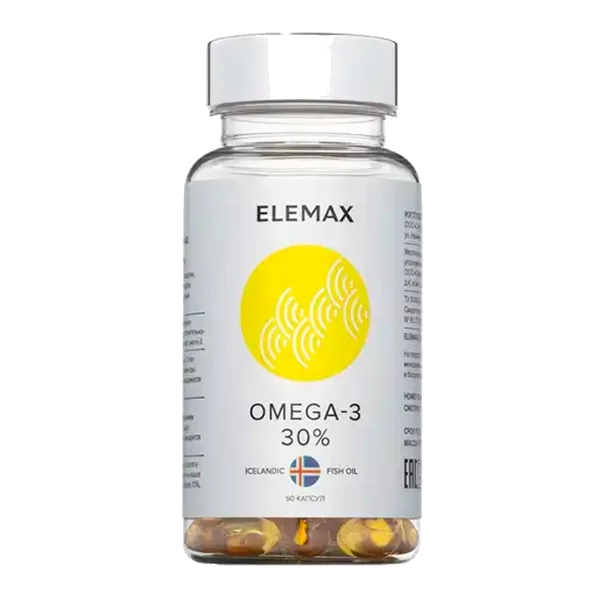 ELEMAX OMEGA-3 30% капсулы 790мг N90