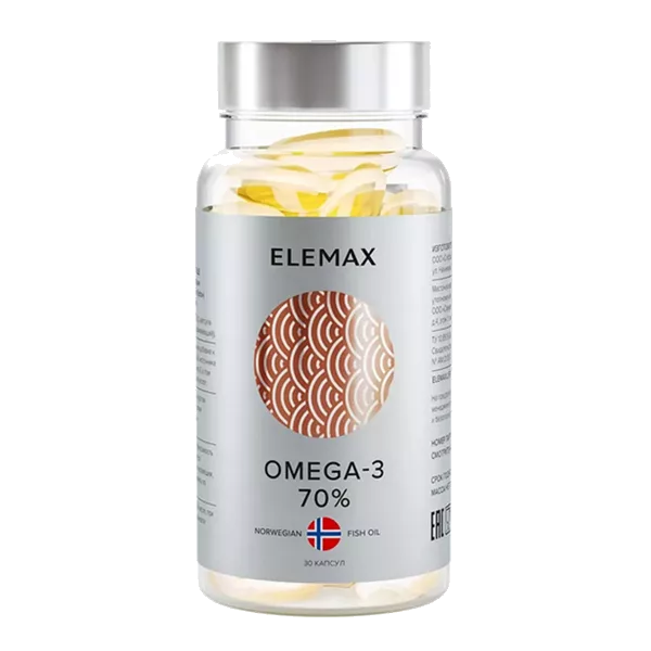 ELEMAX OMEGA-3 70% капсулы 1620мг N30