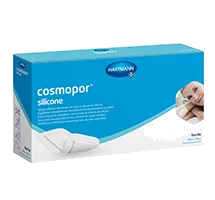 Повязка Hartmann Cosmopor Silicone впитывающая пластырн тип самокл с контактн сл из силик стер 20х10см N5