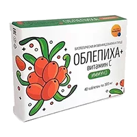 ОБЛЕПИХА + Витамин С Иммуно ФармПро таблетки 100мг N40