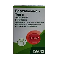 Бортезомиб-Тева лиоф д/р-ра для в/в, п/к вв 3,5мг 38,5мг N1