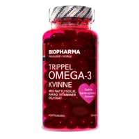 BIOPHARMA Тройная Омега-3 Для женщин Trippel OMEGA-3 KVINNE капсулы 750мг N120