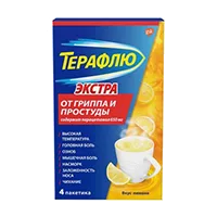 ТераФлю Экстра 650мг+10мг+20мг пор д/р-ра д/внут пр вкус лимон 15г N4