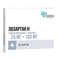 Лозартан Н таб п.п.о. 25мг 100мг N30