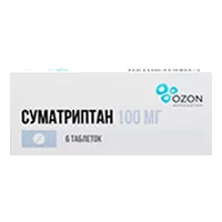 Суматриптан таб п.п.о. 100мг N6