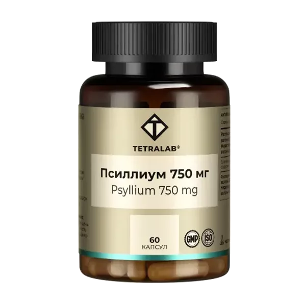 TETRALAB Псиллиум 750мг капсулы 750мг N60