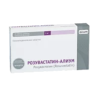 РОЗУВАСТАТИН-АЛИУМ таб п.п.о. 5мг N90