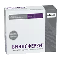 Бинноферум р-р для в/в вв 2% 5мл N5