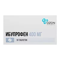 Ибупрофен таб п.п.о. 400мг N10