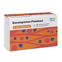 Бисопролол Реневал таб п.п.о. 2,5мг N60