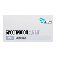 Бисопролол таб п.п.о. 2,5мг N60