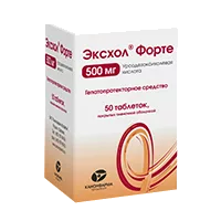Эксхол Форте таб п.п.о. 500мг N50