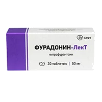 Фурадонин-ЛекТ таб 50мг N20