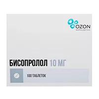 Бисопролол таб п.п.о. 10мг N100