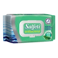 Салфетки влажные Salfeti На Море! Антибактериальные очищающие N72