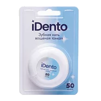 Зубная нить iDento вощёная 50м