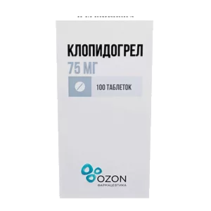 Клопидогрел таб п.п.о. 75мг N100