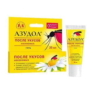 АЗУДОЛ Гель После укусов насекомых Ретиноиды 20мл