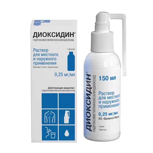Диоксидин р-р д/местн пр 0,025% 150мл N1