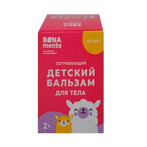 BONA mente Детский Бальзам для тела согревающий 30мл