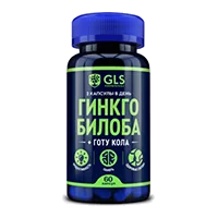 GLS Гинкго Билоба + Готу Кола капсулы 380мг N60
